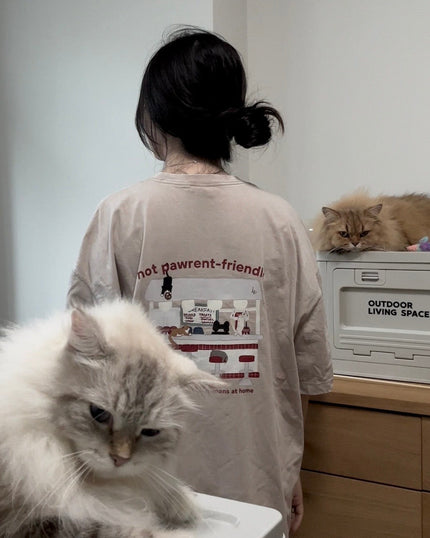 Catto Diner Acid Wash Oversized Shirt