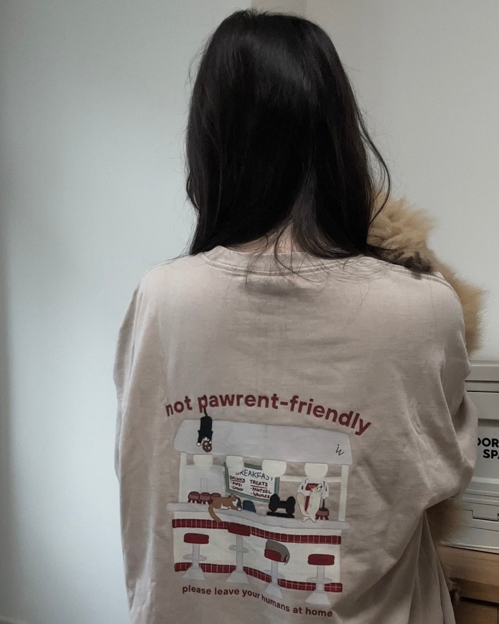 Catto Diner Acid Wash Oversized Shirt