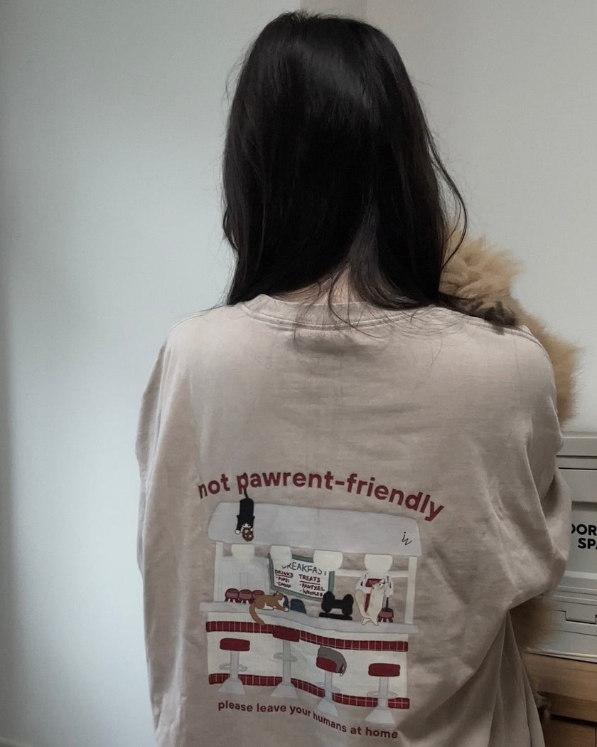 Catto Diner Acid Wash Oversized Shirt