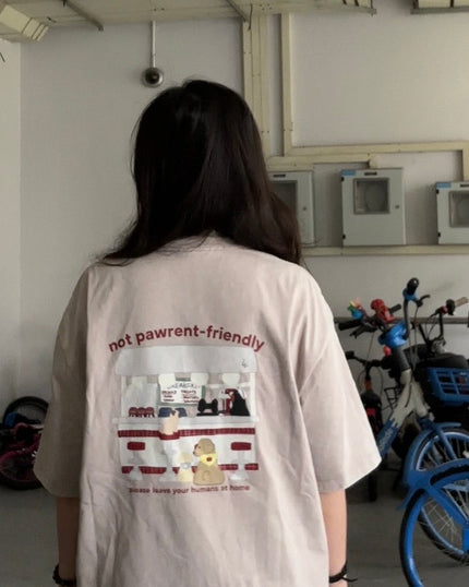 Doggo Diner Acid Wash Oversized Shirt