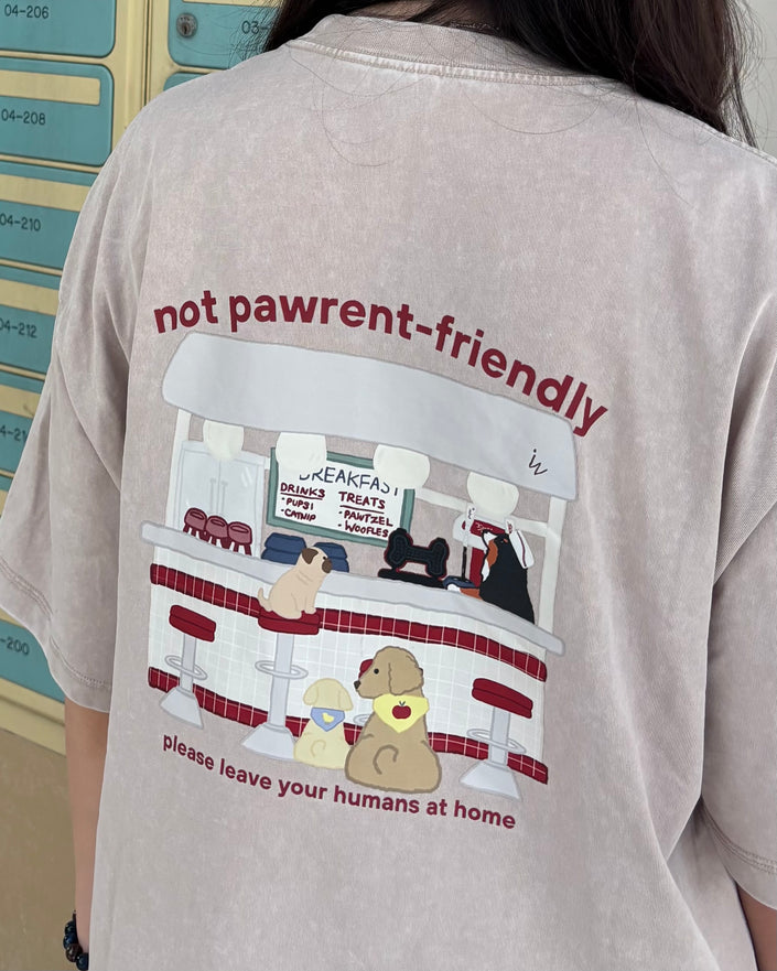 Doggo Diner Acid Wash Oversized Shirt