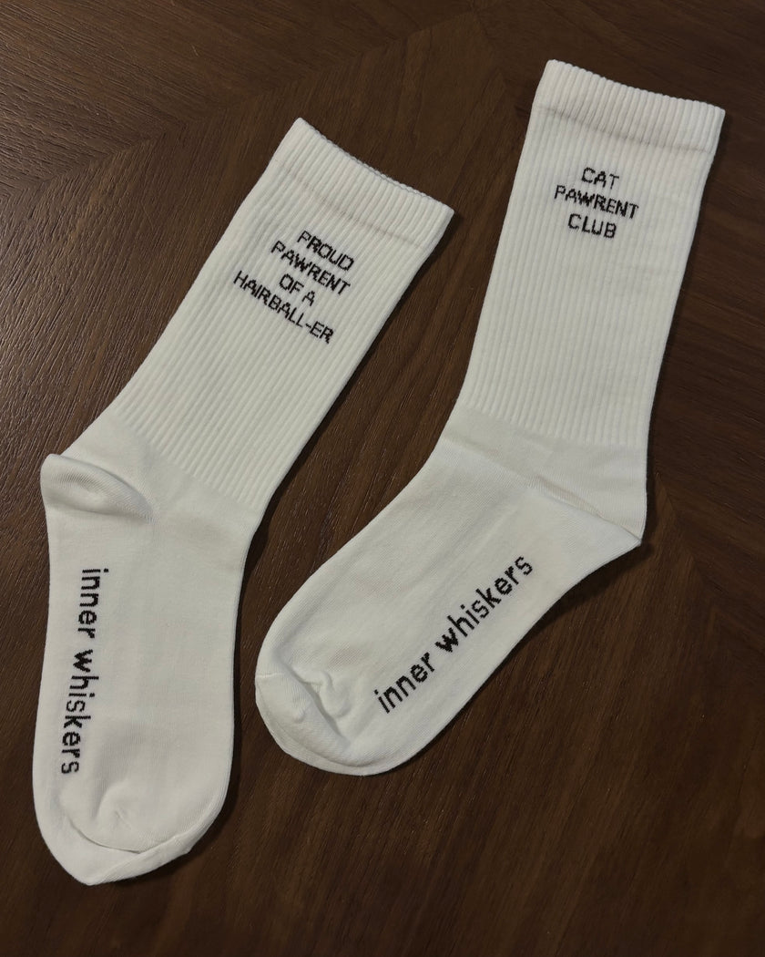 Cat Pawrent Club Crew Socks